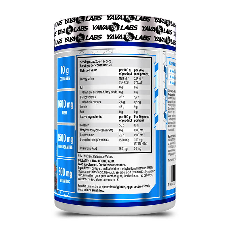 yava labs collagen + hyaluronic acid grapefruit yava labs collagen + hyaluronic acid grapefruit